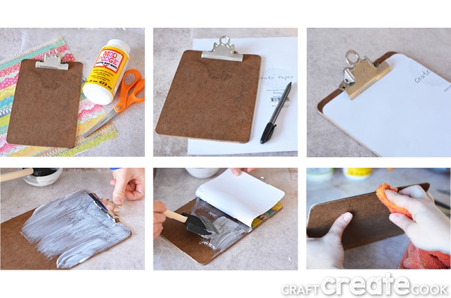 Turn your boring old clipboard into something fun with this easy paper craft!