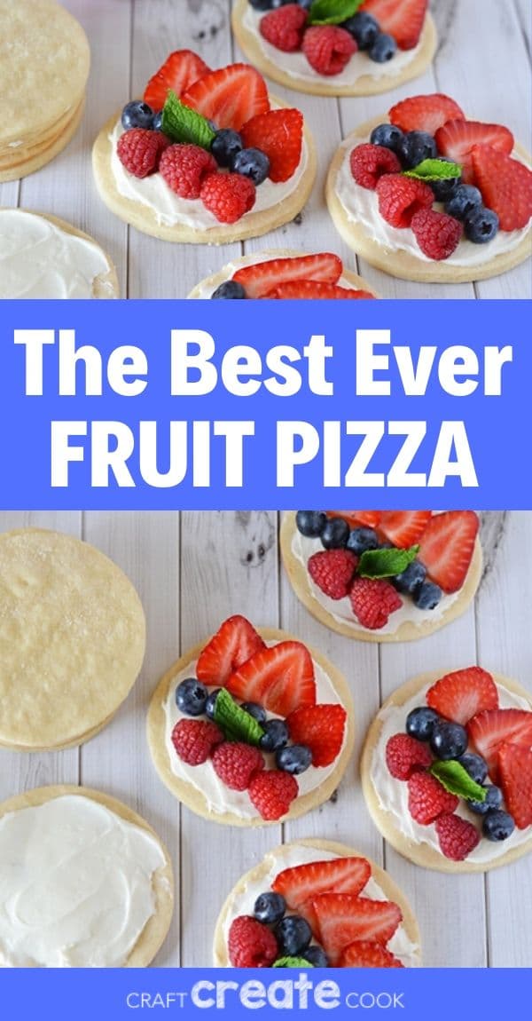 Patriotic Mini Fruit Pizza Cookies Recipe Craft Create Cook