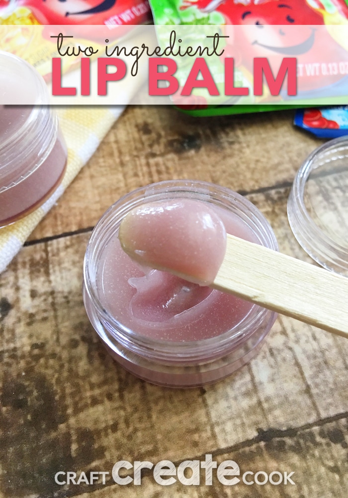 With only two ingredients, anyone can make this DIY Lip Balm!