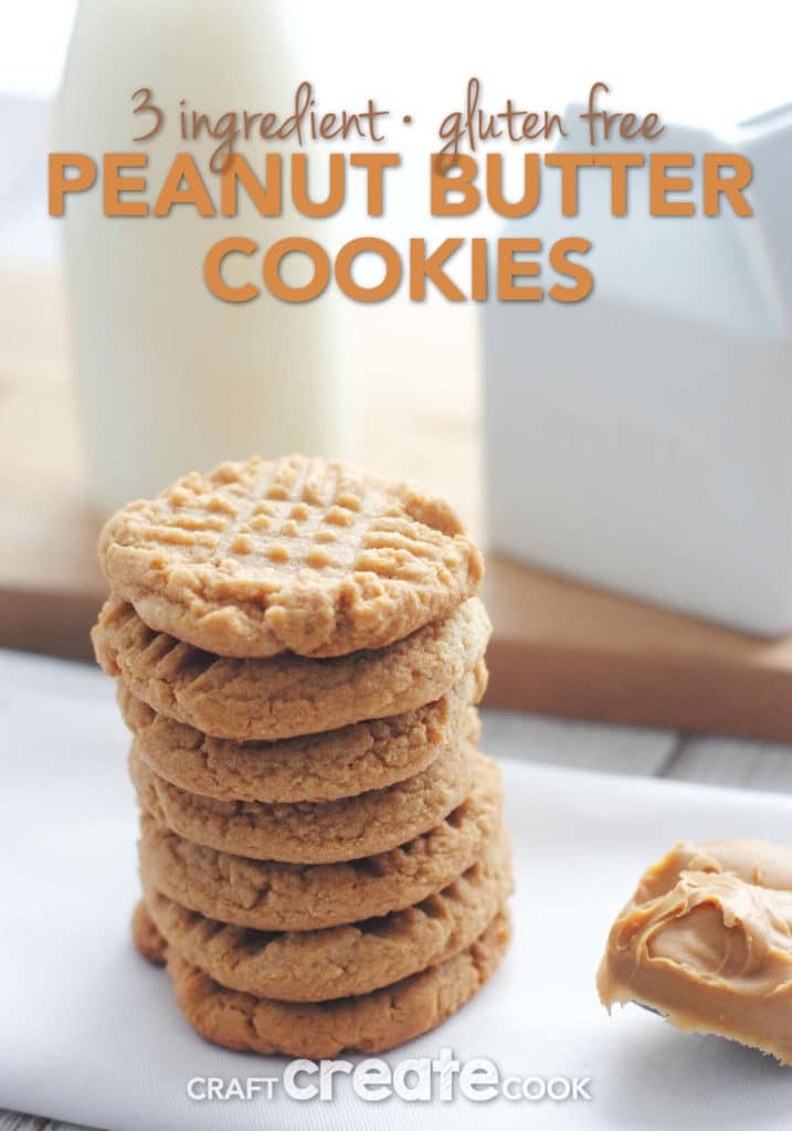 These 3 ingredient peanut butter cookies are keto friendly AND gluten free!