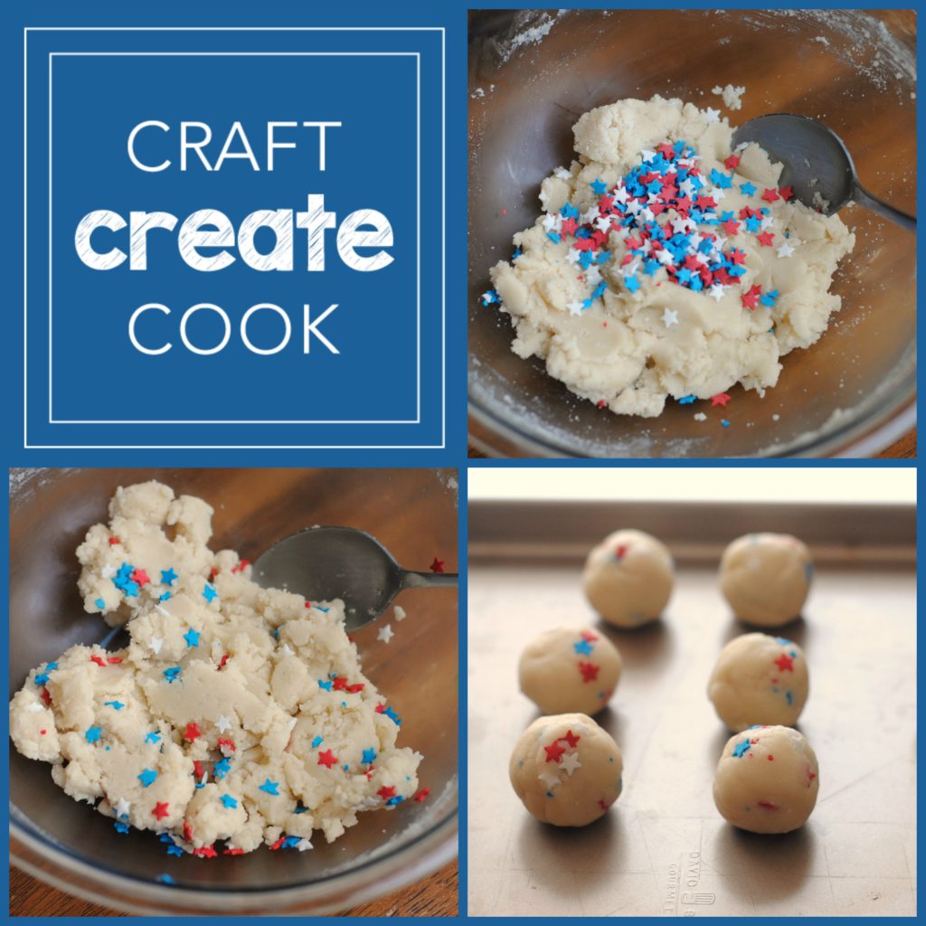 With only 2 ingredients these Patriotic Cookie Dough Truffles are a quick, fun and easy treat for the fourth of July!