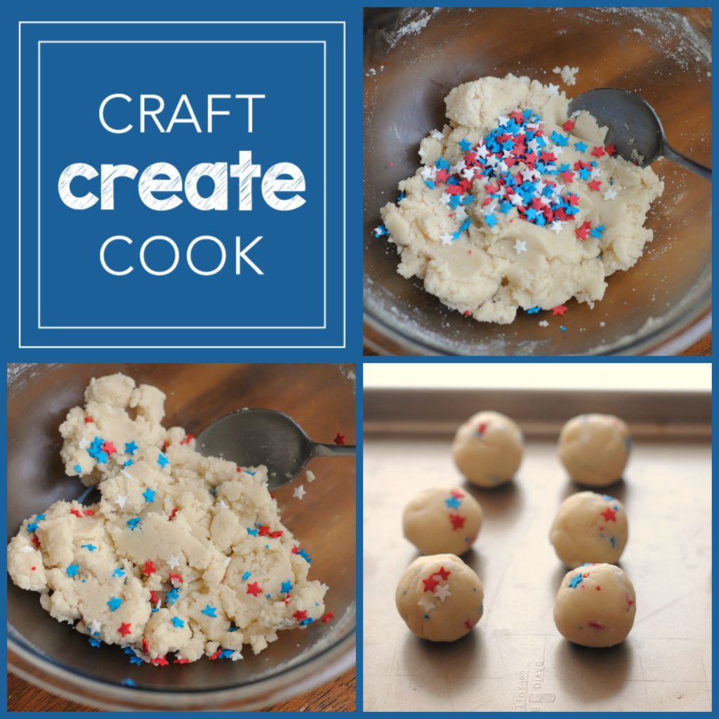 With only 2 ingredients these Patriotic Cookie Dough Truffles are a quick, fun and easy treat for the fourth of July! 