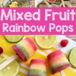 Rainbow popsicle collage