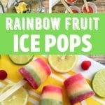 Rainbow popsicle collage