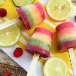 Rainbow popsicle collage