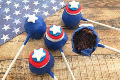 What's a better way to celebrate America's birthday than eating cake right? These Red, White, and Blue Cake Pops are perfect for the occasion.