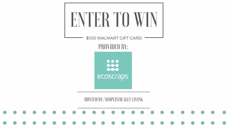 Enter to Win a $100 Walmart Gift Card from Ecoscraps!