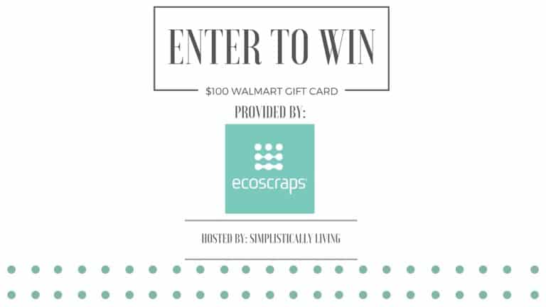 Enter to Win a $100 Walmart Gift Card from Ecoscraps!