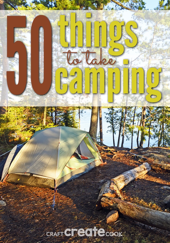 With summer approaching fast, you'll want to check out this list: 50 Things To Bring Camping.