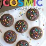 You will love these rich chocolately cosmic cupcakes!