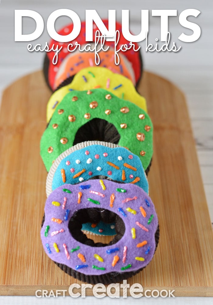 Our Donut crafts for kids are easy and look real!