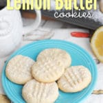 These Classic Lemon Butter Cookies will melt in your mouth and go perfectly with a hot cup of coffee!