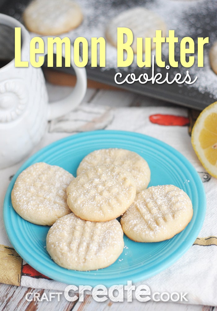 These Classic Lemon Butter Cookies will melt in your mouth and go perfectly with a hot cup of coffee!