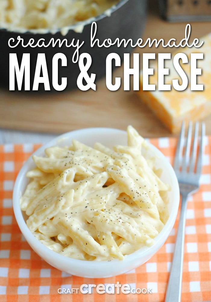 This one pot mac & cheese is easy and delicious! 