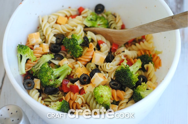 Your family will love this classic easy pasta salad that is perfect for all occasions!