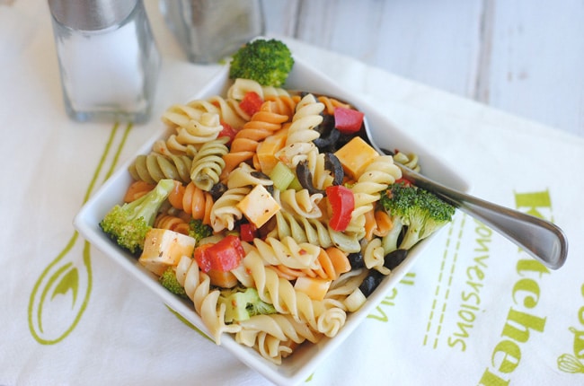 Your family will love this classic easy pasta salad that is perfect for all occasions!