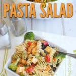 Your family will love this classic easy pasta salad that is perfect for all occasions!