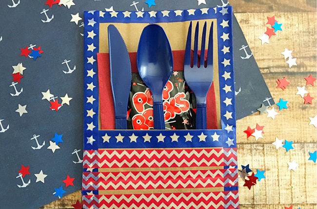 You'll want to make these Patriotic Cutlery Holders for your festive get togethers with your friends and family.