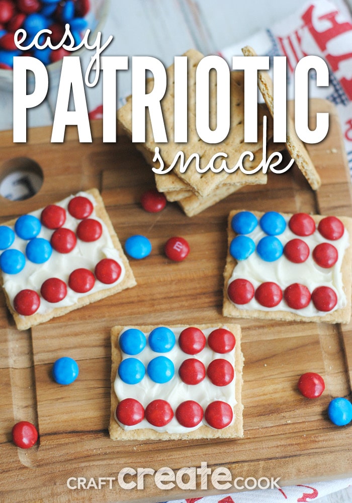 You're kids will love these easy and yummy Patriotic graham snacks!