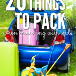 If you're taking a long car trip you need things for the kids to do in the car. This is my ultimate packing list when traveling with kids.