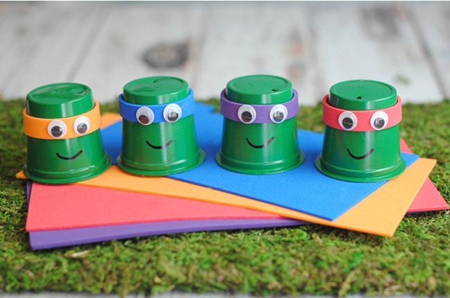 Your kids will love this fun TMNT craft that uses k-cups!