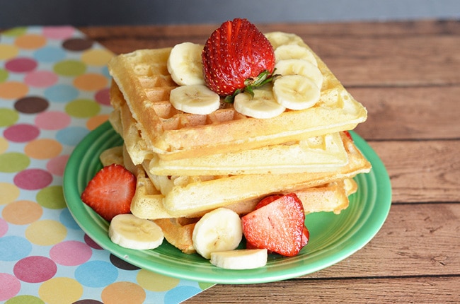 This classic waffle recipe will be a hit as your next family meal!