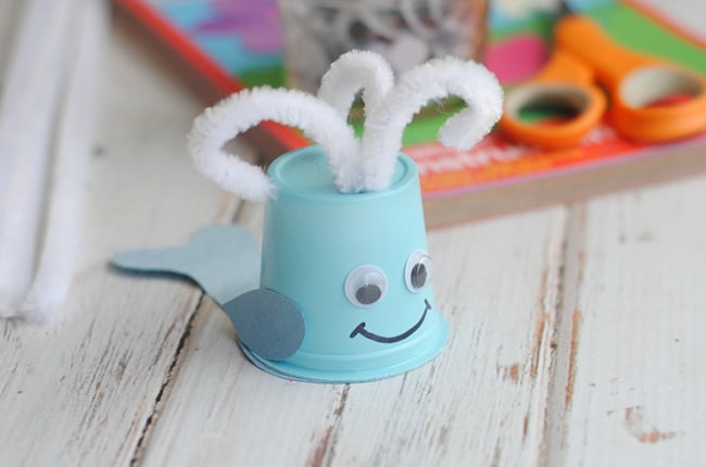 The kids will love this cute upcycled whale craft!