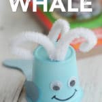 The kids will love this cute upcycled whale craft!