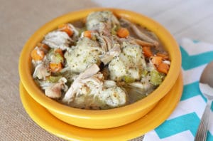 You'll be glad you tossed this Chicken and Dumplings recipe into the slow cooker!