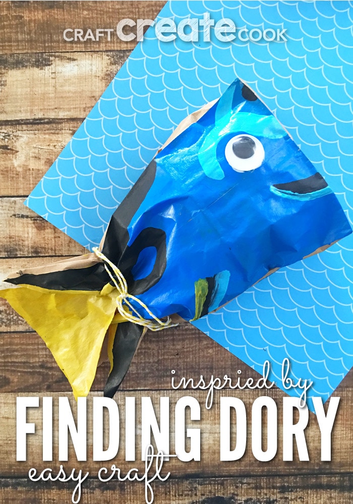 Once you've seen the movie, you'll fall in love with the fish named Dory. Make this easy Finding Dory Fish Craft, too!