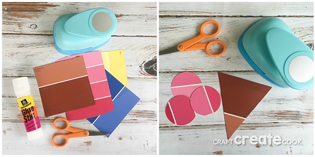 This adorable Ice Cream Paint Chip craft is fun and easy to make!