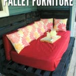 This inexpensive DIY outdoor pallet bed is easy to make and easy on your budget!