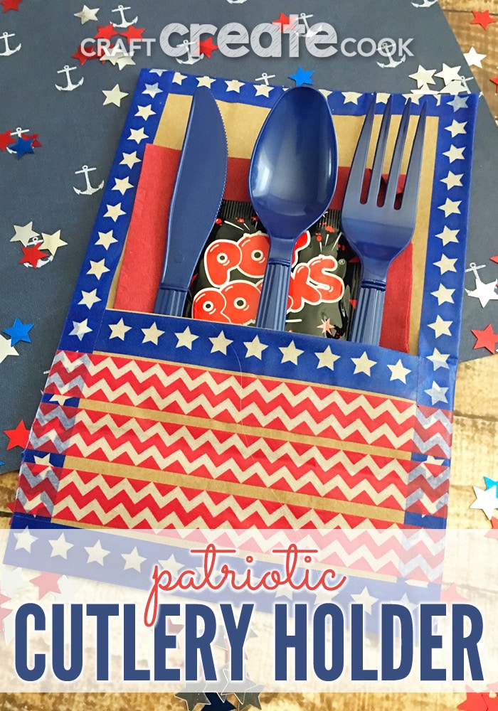 You'll want to make these Patriotic Cutlery Holders for your festive get togethers with your friends and family.