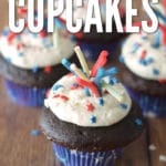 These firework cupcakes are a perfect 4th of July dessert!