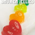If your looking to make your regular ol' shower routine a little more exciting, then you'll want to make these Rainbow Shower Jellies!