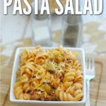 Light, tasty and perfect for warmer temperatures, this taco pasta salad is an easy go to dish for spring and summer!