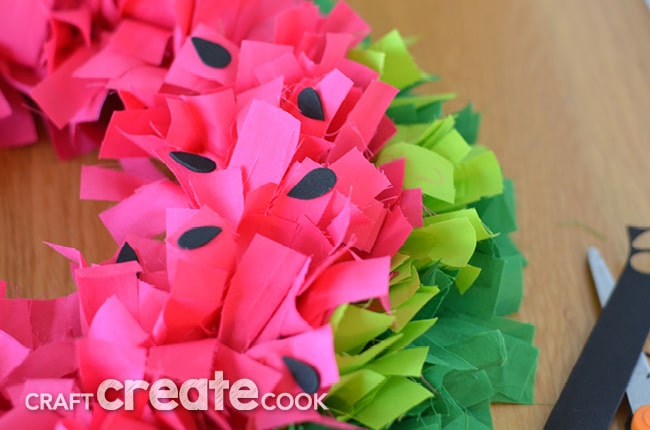 Nothing says summer like this easy watermelon wreath!