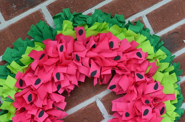 Nothing says summer like this easy watermelon wreath!