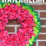 Nothing says summer like this easy watermelon wreath!