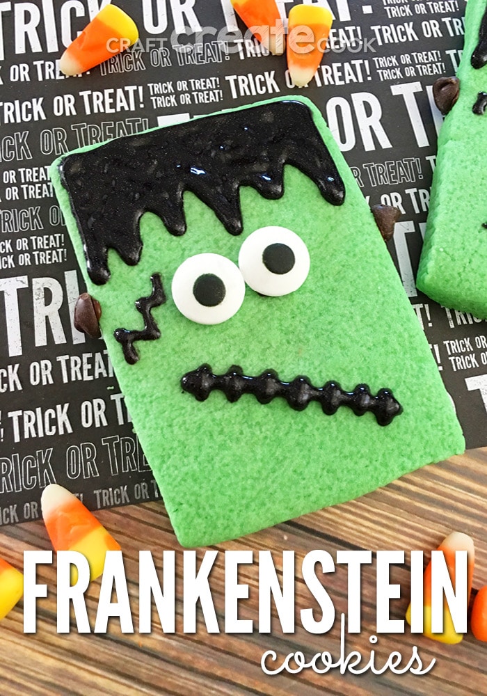 I get super excited when the seasons start changing and different holidays start creeping up. It gets my creative juices flowing and things like Frankenstein Sugar Cookies start popping out of my oven.