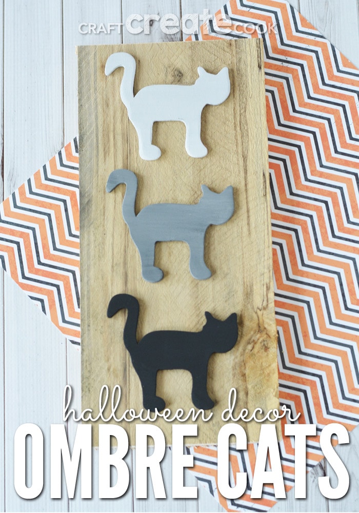 Made from an old pallet and simple wood cutouts, this DIY Halloween Decor will be perfect with your seasonal decorations.