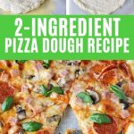 Pizza dough collage