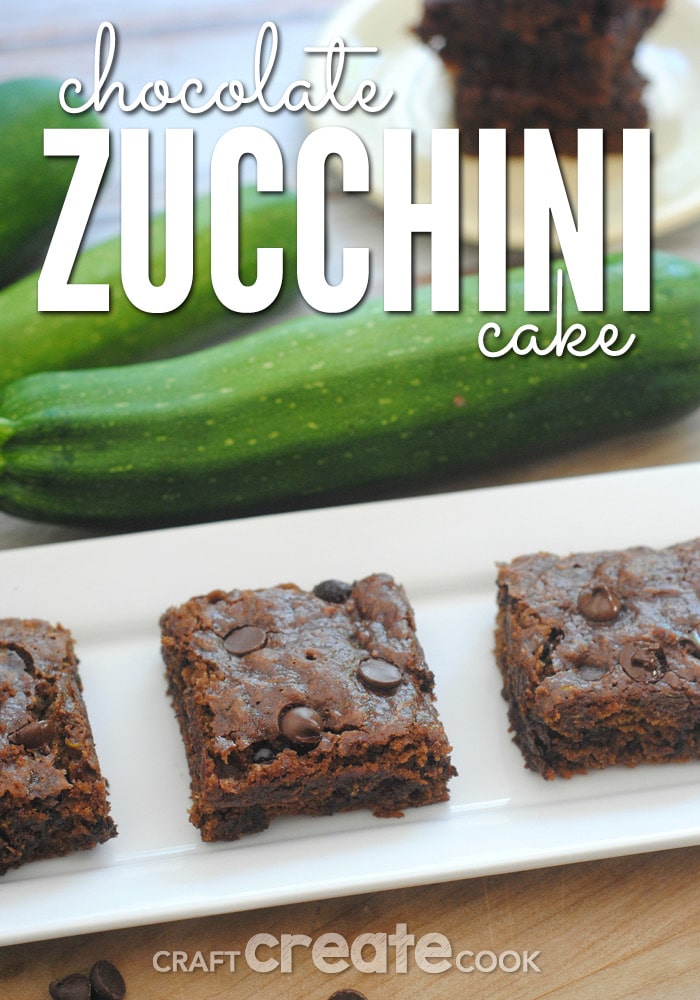 This chocolate zucchini cake is a fabulous dessert perfect for using fresh zucchini! 