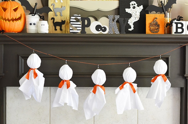 Halloween decorations don't have to be expensive or elaborate! These spooky ghosts will be adorable in your house with your other Halloween decorations!