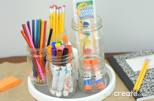 This fun DIY and easy DIY homework station will help not only help keep your kids on task after school but will also look great!