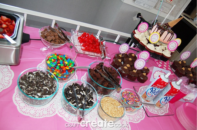 One of the easiest parties to throw is an ice cream party and your guests will love it!