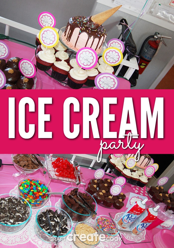 One of the easiest parties to throw is an ice cream party and your guests will love it!