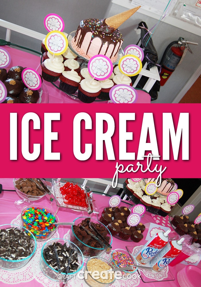 One of the easiest parties to throw is an ice cream party and your guests will love it! 