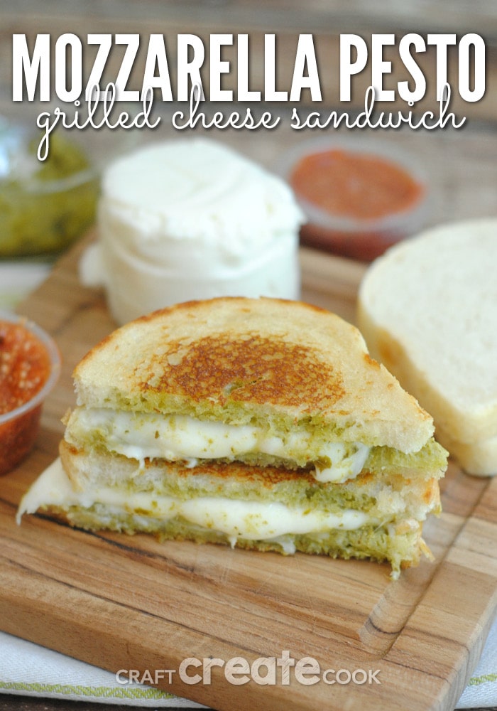 If you love grilled cheese this Mozzarella Pesto Grilled Cheese Sandwich will leave you asking for more.