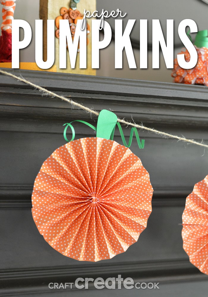 You will be excited to make these paper pumpkins to dress up the fall decorations in your home.